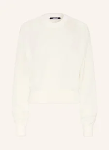 Jacquemus Sweter Le Sweater Brode weiss - Moda i Uroda OUTLET - miniaturka - grafika 1