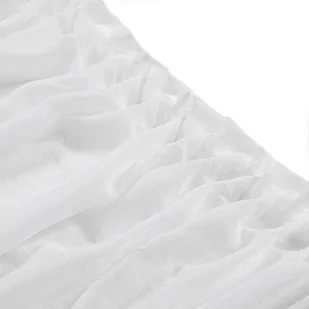 Firana KRESZ kolor biały styl klasyczny taśma smok taśma smok transparentna 5 cm woal gnieciony 280x275 homede - SCURT/HOM/KRESZ - Firany - miniaturka - grafika 2