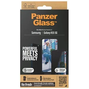 PanzerGlass Ultra-Wide Fit Sam A55 5G A556 Privacy Screen Protection Easy Aligner Included P7358 - Szkła hartowane na telefon - miniaturka - grafika 4