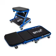 Meble ogrodowe - Składana Leżanka warsztatowa mobilna na kółkach Taboret do garażu BITUXX - miniaturka - grafika 1