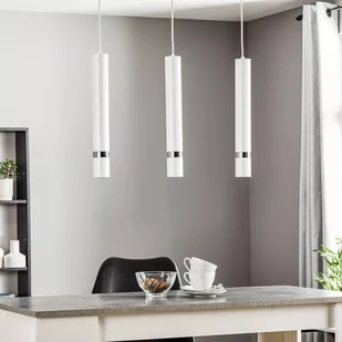 Luminex Lampa wisząca zwis żyrandol Joker 3x8W GU10 biały 9490 - Lampy sufitowe - miniaturka - grafika 3