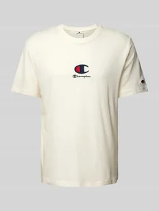 T-shirt z wyhaftowanym logo - Koszulki męskie - miniaturka - grafika 1