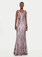 Sukienki - Fracomina Sukienka wieczorowa FQ24WD3014W53601 Fioletowy Slim Fit - miniaturka - grafika 1