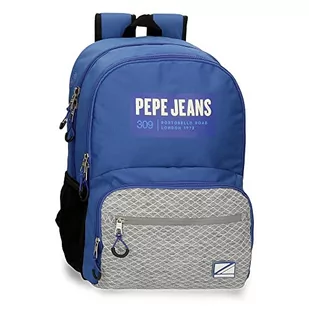 Pepe Jeans Darren Plecak szkolny z podwójną komorą niebieski 33 x 46 x 17 cm poliester 25,81 l, niebieski, plecak szkolny z podwójną komorą, NIEBIESKI, Plecak szkolny z podwójną przegrodą - Plecaki szkolne i tornistry - miniaturka - grafika 1