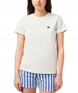 Koszulki i topy damskie - T-shirt Wrangler REGULAR TEE 112350191 Vintage White M - miniaturka - grafika 1