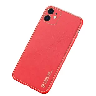 Dux Ducis Yolo eleganckie etui pokrowiec ze skóry ekologicznej iPhone 12 mini czerwony - Etui i futerały do telefonów - miniaturka - grafika 2