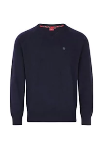 Merc Conrad Wool Blend Sweter Męski, Granatowy, XXL - Swetry męskie - miniaturka - grafika 1