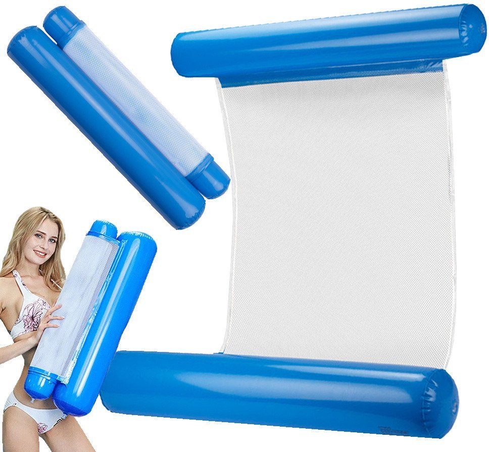 Materac dmuchany hamak wodny do pływania fotel do basenu leżak pływak mata