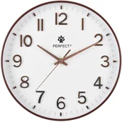 Zegary - Perfect Zegar ścienny PW603-1700-4 brązowy 30 cm - miniaturka - grafika 1
