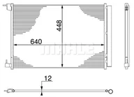 Akcesoria do klimatyzacji i ogrzewania - Skraplacz, klimatyzacja Mahle AC 412 000S - miniaturka - grafika 1