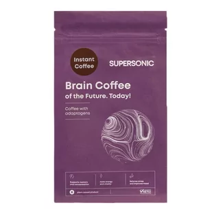 Supersonic, Brain Coffee, Kawa z adaptogenami instant suplement diety, 180 g - Witaminy i minerały - miniaturka - grafika 1
