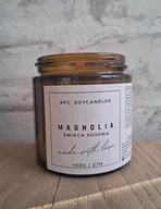 Świece - Świeca Sojowa Zapachowa Magnolia 120ml 27h Drewniany knot - miniaturka - grafika 1