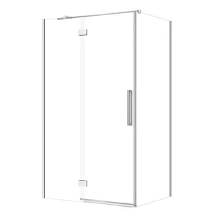 Kabina prysznicowa Cersanit Crea 120x80x200 prostokątna lewa chrom transparentne S601-295 - Kabiny prysznicowe - miniaturka - grafika 1