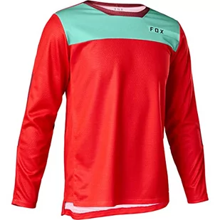 Yth Defend Ls Jersey Moth Fluo Red - Odzież motocyklowa - miniaturka - grafika 1