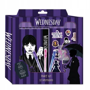 Diakakis Pamiętnik Wednesday 61488 - Szkolne artykuły papiernicze - miniaturka - grafika 1