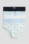 Majtki dla dzieci - H & M - Bawełniane figi 5-pak - Niebieski - H&M - miniaturka - grafika 1