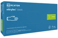 Apteczki i materiały opatrunkowe - Nitrylex Classic TXT Rękawice Nitrylowe Niebieskie Rozmiar S - miniaturka - grafika 1