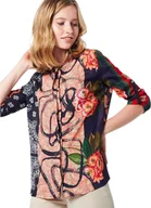 Koszule damskie - Koszula damska Desigual Jenica kolorowa z wiskozy XS - miniaturka - grafika 1