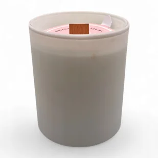 Świeca Sojowa naturalna ręcznie robiona biały matt 230 ml zapach Bursztyn - Świece - miniaturka - grafika 1