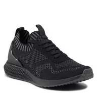 Sneakersy damskie - Sneakersy TAMARIS - 1-23714-28 Black/Dk.Grey 075 - miniaturka - grafika 1