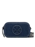 Torebki damskie - Tory Burch Torebka Mini Miller 169246 Granatowy - miniaturka - grafika 1