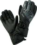 Rękawice narciarskie - Hi-Tec RĘKAWICE ELIME BLACK/GRAY PRINT S/M - miniaturka - grafika 1