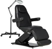 Fotele kosmetyczne - Zestaw kosmetyczny fotel kosmetyczny elektryczny + lampa lupa kosmetyczna - miniaturka - grafika 1