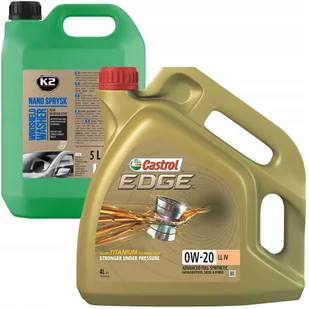 Castrol Edge 0W-20 LL IV 4L K2 Nano Sprysk 5L - Oleje silnikowe - miniaturka - grafika 1