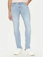 Spodnie męskie - Guess Jeansy M5GAN1 D5MZ3 Niebieski Slim Fit - miniaturka - grafika 1