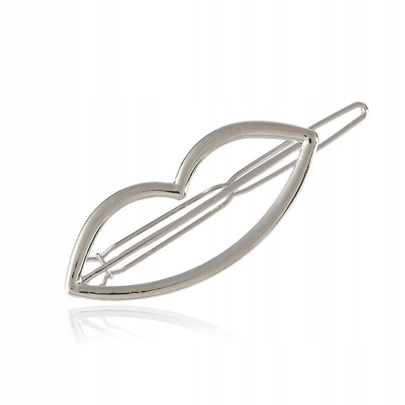 Spinka Do Włosów Metalowa Srebrna Stal Piękna Z01