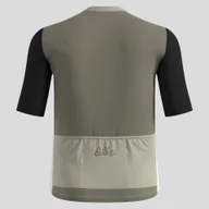 Koszulki rowerowe - Koszulka kolarska Odlo Essential Heritage Print T-Shirt S/U Collar S/S Full Zip - miniaturka - grafika 1