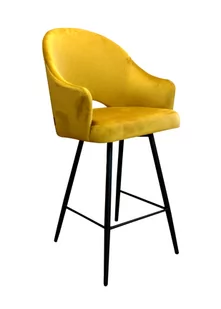 atosmeble.pl Hoker Velvet MG 15 noga czarna - Krzesła - miniaturka - grafika 3