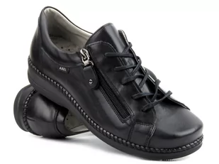 Wygodne półbuty damskie w tęgości H - AXEL 1814, czarne - Półbuty damskie - miniaturka - grafika 1