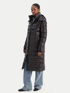 Kurtki damskie - Tommy Hilfiger Kurtka puchowa Gloss WW0WW47356 Czarny Regular Fit - miniaturka - grafika 1