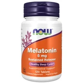 Suplementy naturalne - Melatonina 5 mg/120 tabl. (Now Foods) - miniaturka - grafika 1