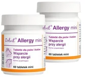 Suplementy i witaminy dla psów - Dolvit Allergy  mini 2x60 tabletek - miniaturka - grafika 1