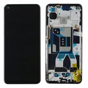 Części serwisowe do telefonów - Nowy Oryginalny Wyświetlacz Realme Gt 5G Rmx2202 Z Ramką Czarny - miniaturka - grafika 1