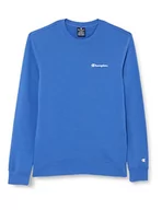 Bluzy męskie - Champion Męska bluza z okrągłym dekoltem Legacy American Classics Heavy Powerblend Terry z małym logo, kobaltowy niebieski, XXL - miniaturka - grafika 1