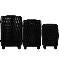 Walizki - Zestaw 3 walizek Wings PC Golden Eagle BLACK - miniaturka - grafika 1