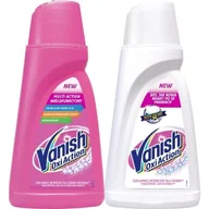 Środki do prania - Vanish Oxi Pink Zestaw White Odplamiacz Płyn 2X 1L - miniaturka - grafika 1