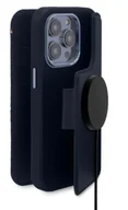 Etui i futerały do telefonów - Etui Decoded Detachable Wallet Case skórzane z MagSafe z klapką do iPhone 14 Pro - granatowe - miniaturka - grafika 1