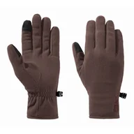 Rękawiczki - Rękawice polarowe Jack Wolfskin REAL STUFF GLOVE red earth - S - miniaturka - grafika 1