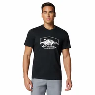 Koszulki męskie - T-shirt męski Columbia Path Lake Graphic Tee II black/brush with nature - L - miniaturka - grafika 1