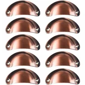 Zawiasy, okucia i inne akcesoria - Uchwyty - Żelazne - do szafek, szuflad -10 sztuk - 33,2" x 1,3" - Brązowe - miniaturka - grafika 1