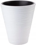 Donice - Form-Plastic Donica z wkładem SAHARA 30 biały - miniaturka - grafika 1