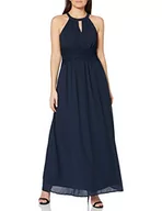 Sukienki - Vila Kobiety Vimilina Maxi Dress - Noos Sukienka, Niebieska (Total Eclipse), 34 - miniaturka - grafika 1