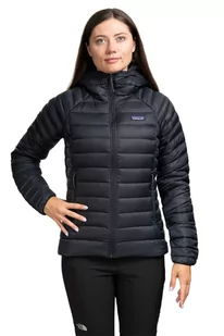 KURTKA DOWN SWEATER HOODY WOMEN-BLACK - Sport OUTLET - miniaturka - grafika 1