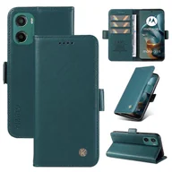 Portfele - Dla Motorola Moto G15 4G Portfel Etui na telefon YIKATU YK-003 Skórzany pokrowiec na stojak - zielony Wielobarwny Green - miniaturka - grafika 1