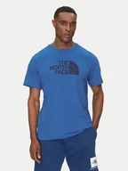 Koszulki męskie - The North Face T-Shirt Easy NF0A8A6C Niebieski Regular Fit - miniaturka - grafika 1