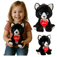 Maskotki i pluszaki - Maskotka Pluszowy Piesek Aleks z Sercem "Love" Przytulanka - miniaturka - grafika 1